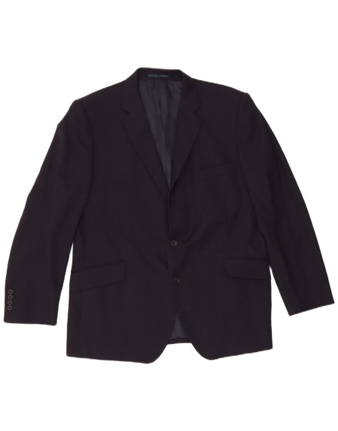 Gieves & Hawkes Giacca blazer a 2 bottoni da uomo UK 46 3XL Lana blu navy