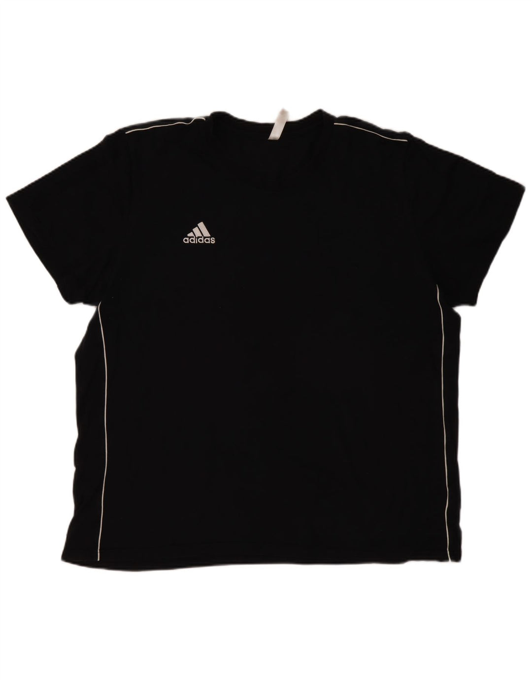 ADIDAS Mens T-Shirt Top 2XL Black Cotton