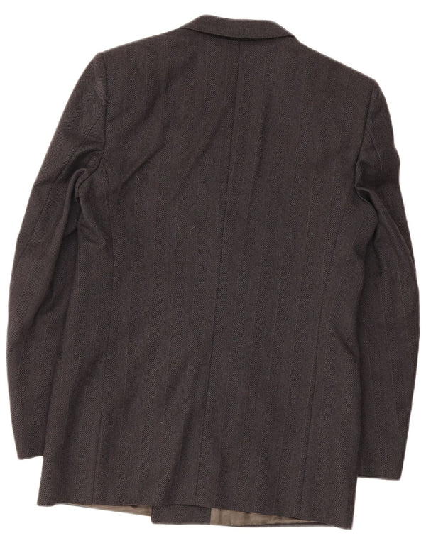 VENTANNI Giacca Blazer Doppiopetto Uomo IT 46 Small Grigio Lana Vergine