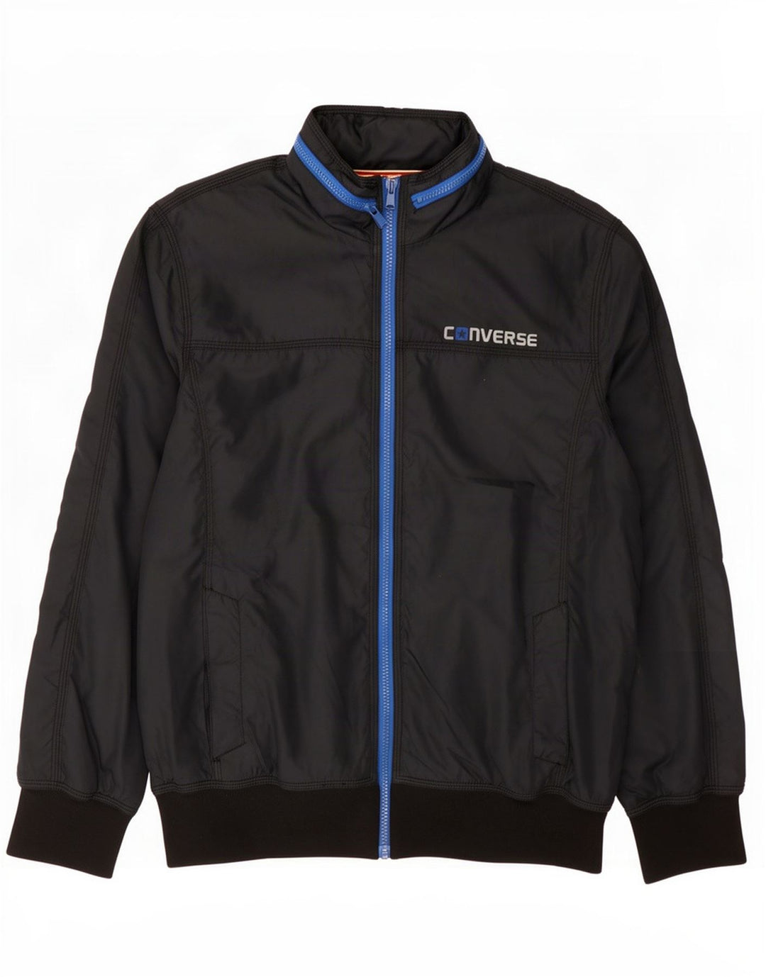 Giacca bomber con cappuccio da uomo Converse UK 38 medio blu navy poliestere