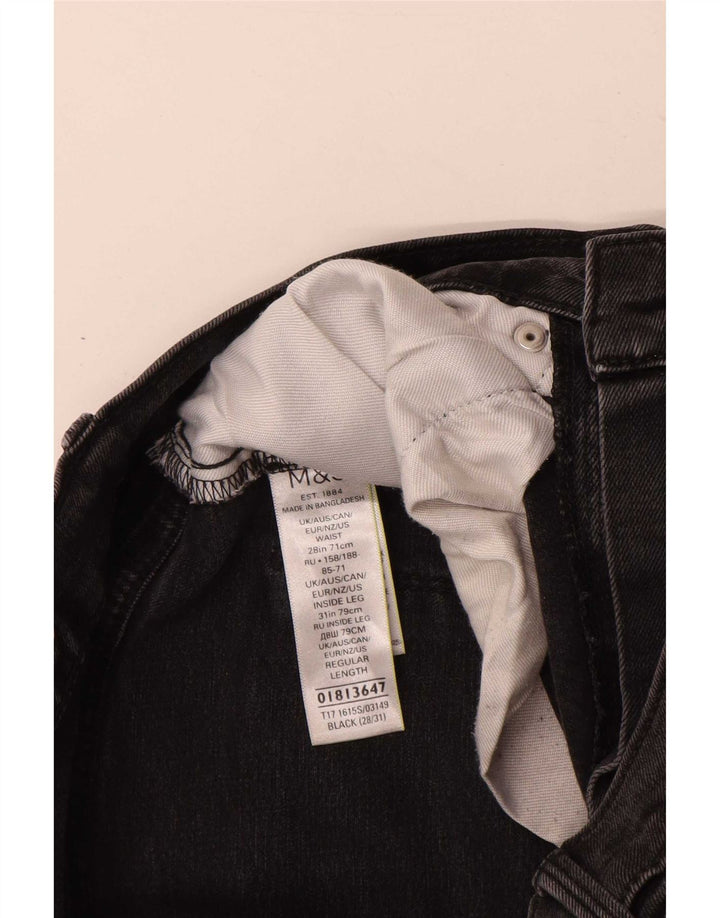 Jeans slim da uomo Marks & Spencer W28 L31 cotone nero