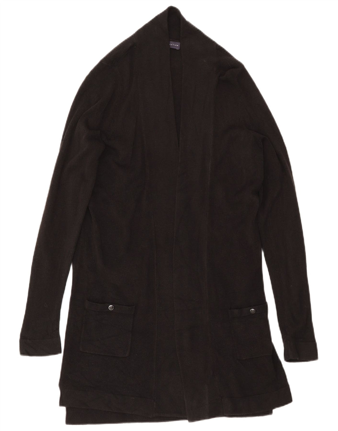 Maglione cardigan lungo da donna Marks & Spencer UK 10 piccolo nero