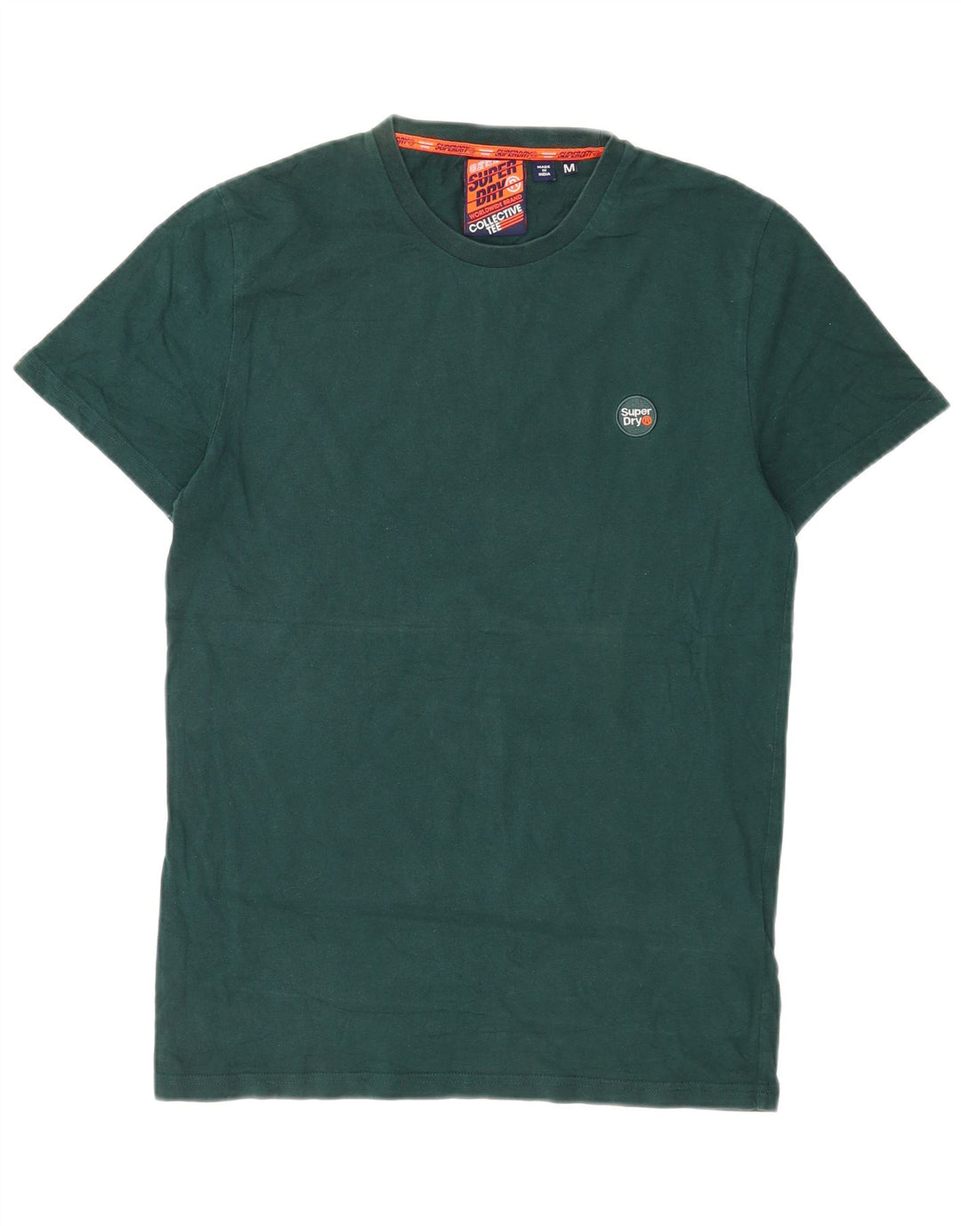 T-shirt da uomo Superdry Top in cotone verde medio