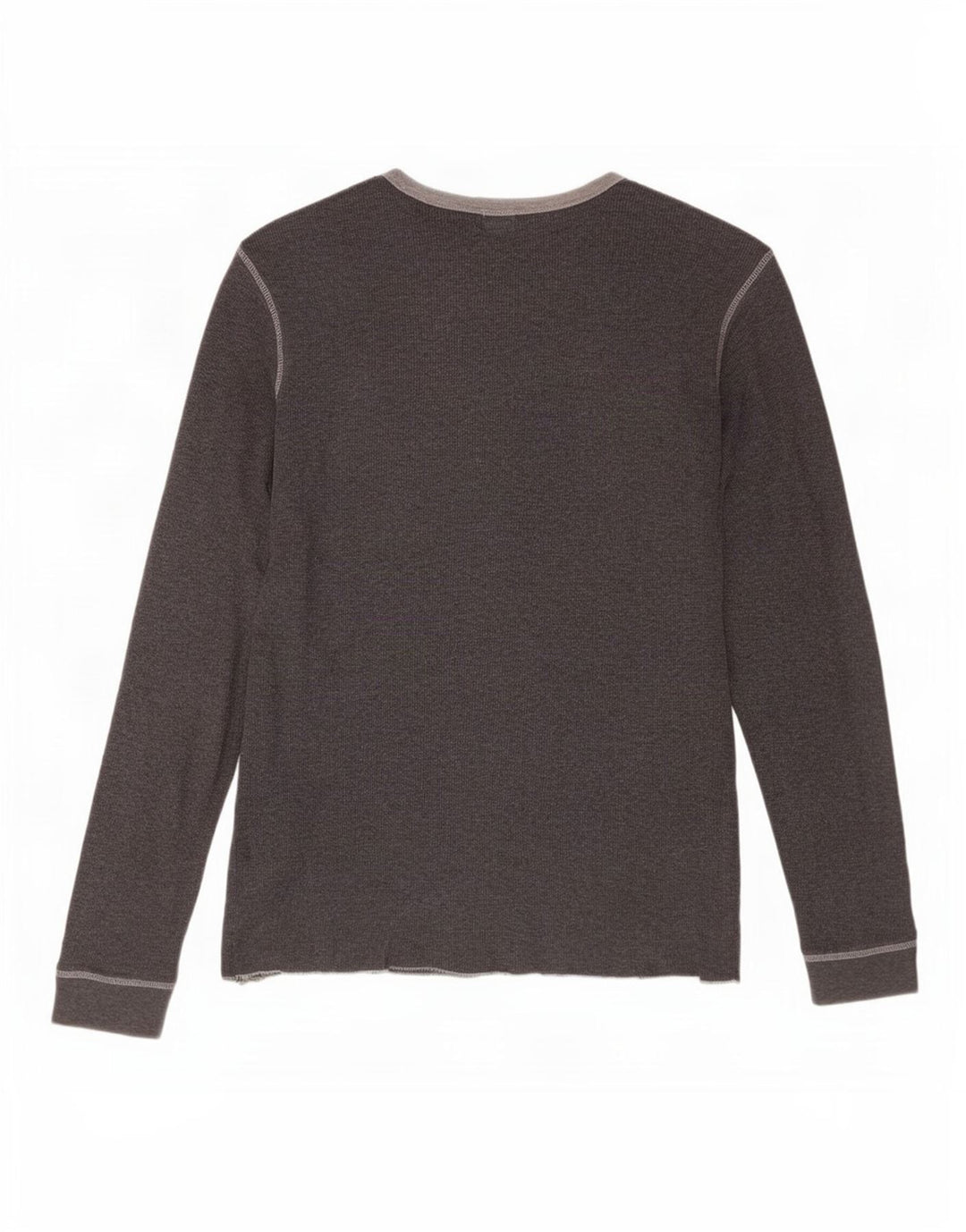 Top Gap da uomo a maniche lunghe in cotone grigio medio