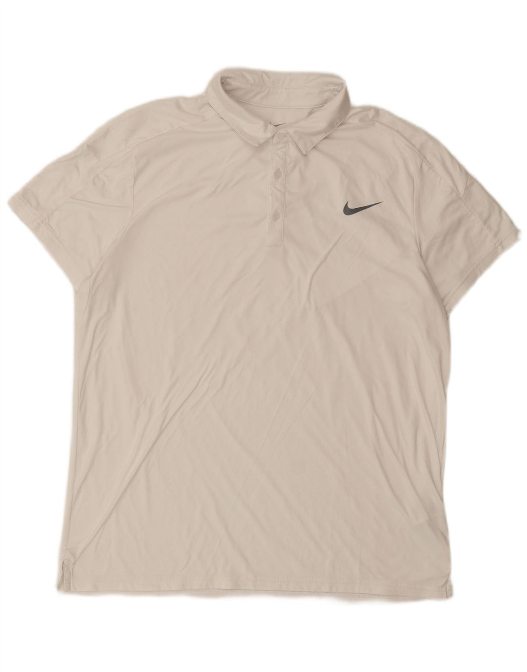 Polo NIKE da uomo grande bianca in poliestere