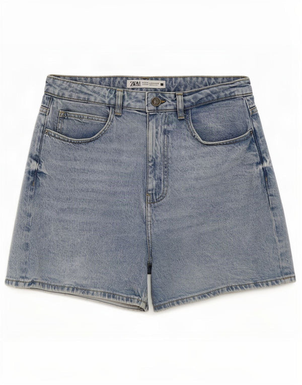Pantaloncini di jeans da donna Zara EU 38 piccoli W28 blu