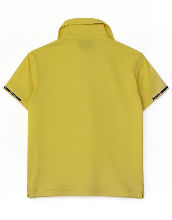 Polo Donna Trussardi Jeans UK 12 Cotone Giallo Medio