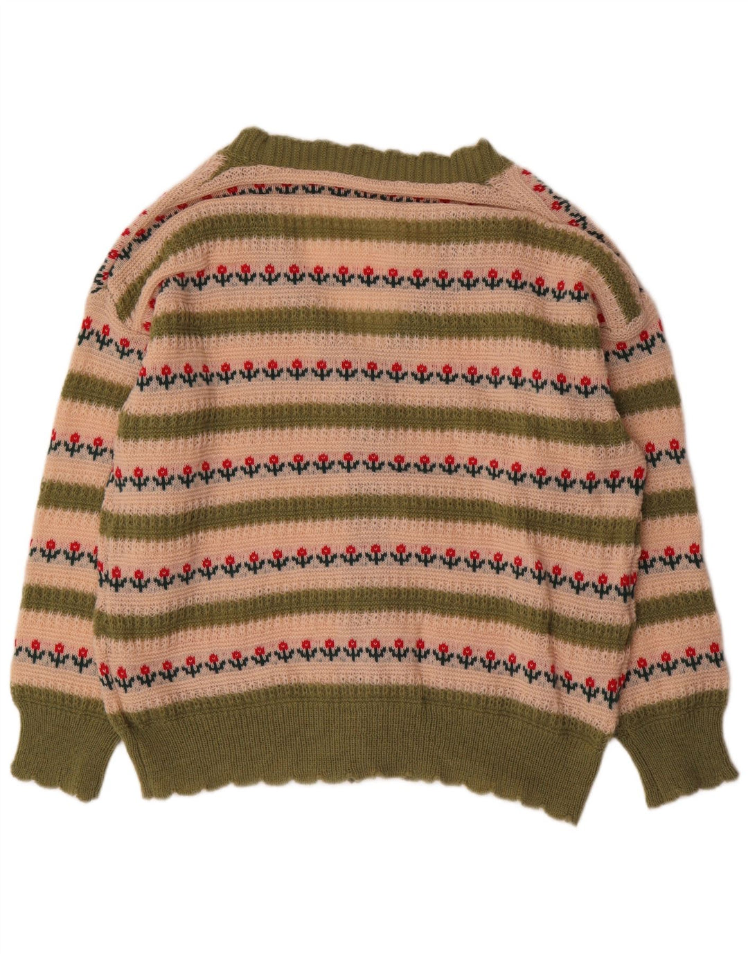 Maglione cardigan oversize da donna Shein UK 18 XL Poliestere a righe verdi