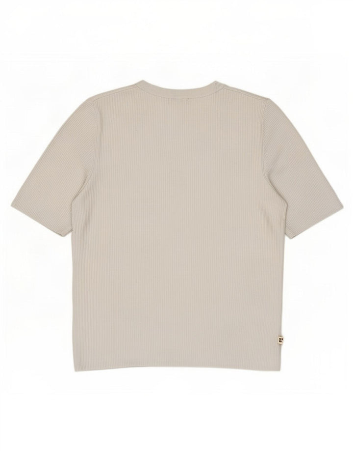 T-shirt da donna Marks & Spencer Top UK 14 Large bianca in viscosa