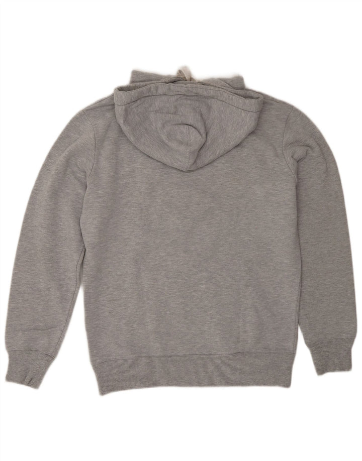 MELTIN' POT Mens Graphic Hoodie Jumper Small Grey Cotton