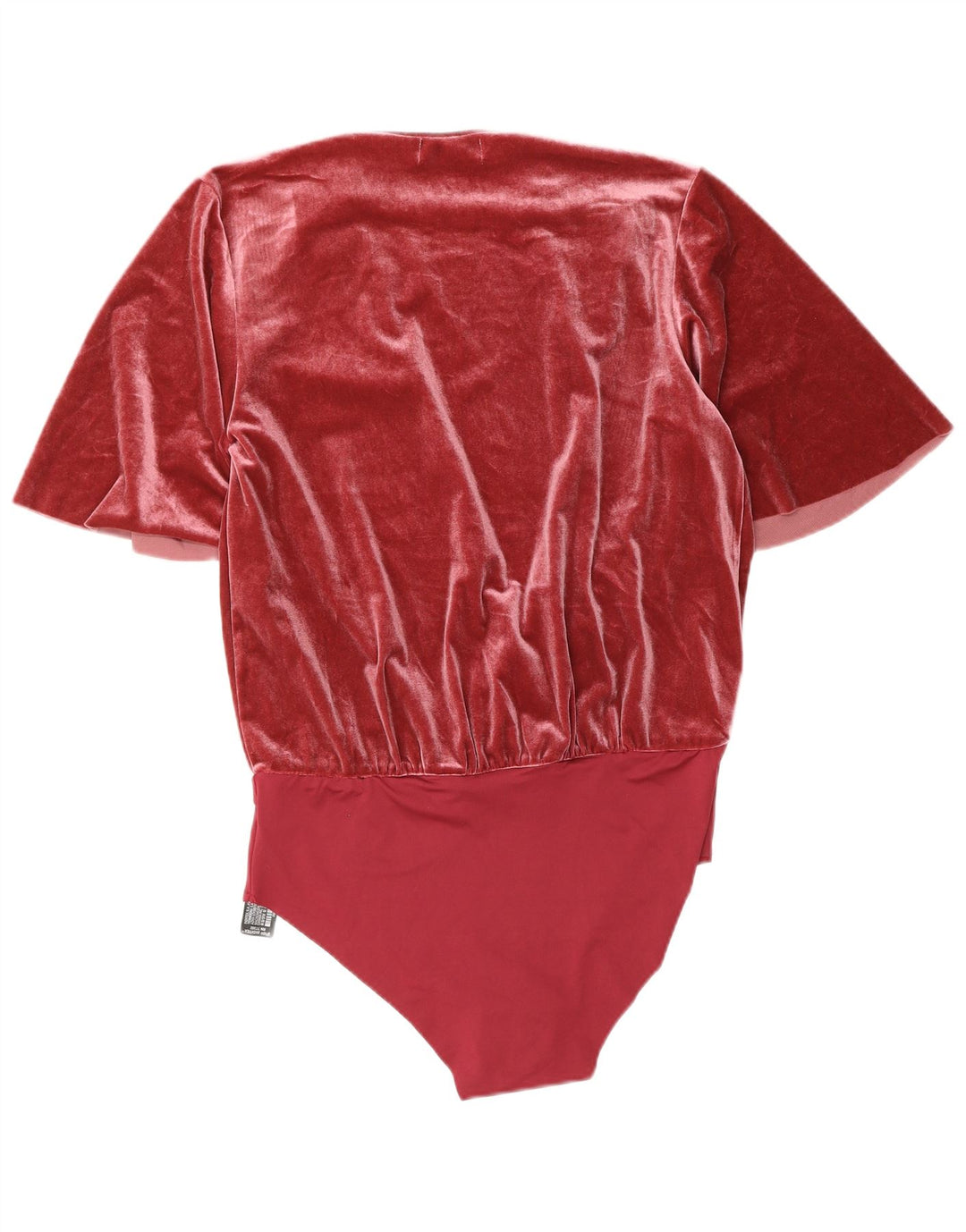 Body in velluto da donna Zara UK 16 grande poliestere rosa