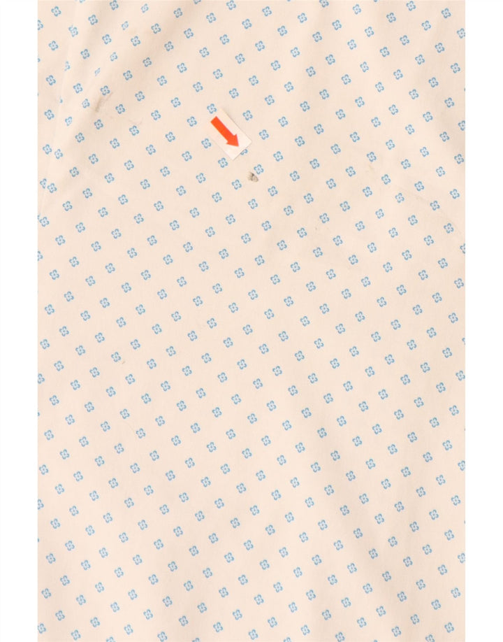 BONOBOS Camicia a maniche corte sartoriale da uomo Grande nylon floreale bianco