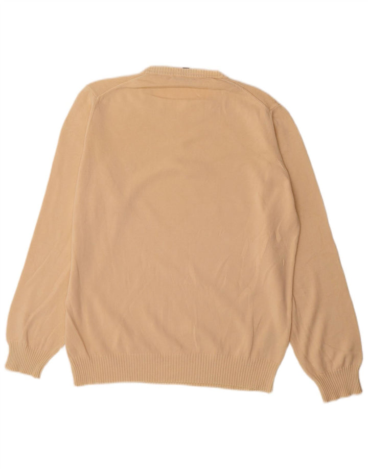 Maglione da uomo girocollo Henry Cottons in cotone beige medio