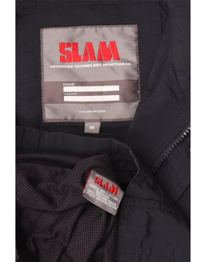 Giubbotto bomber da uomo Slam UK 38 nylon blu navy medio