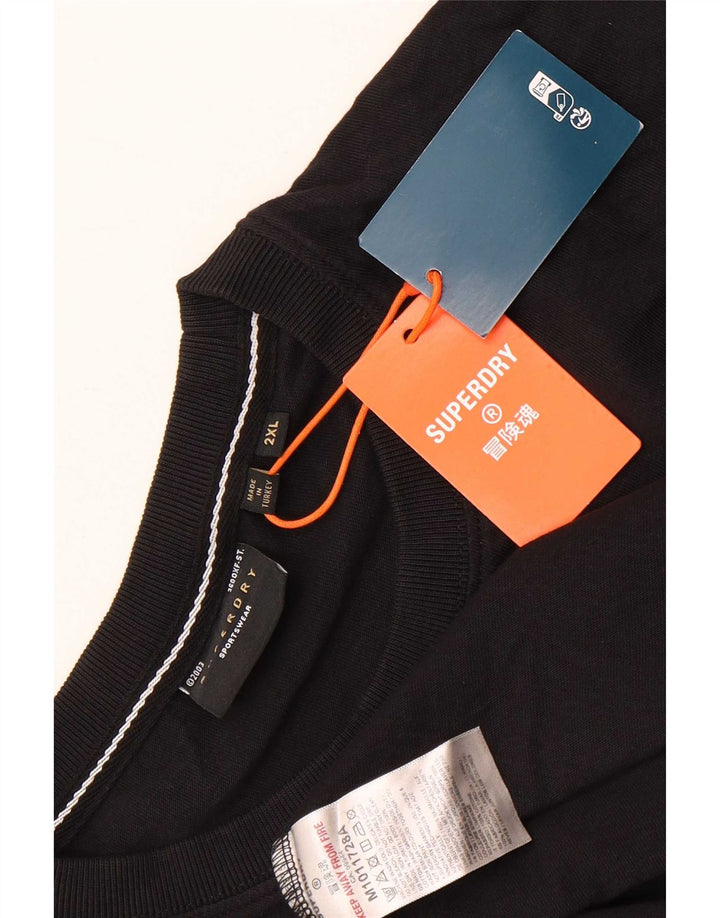 T-shirt da uomo Superdry Top 2XL in cotone nero
