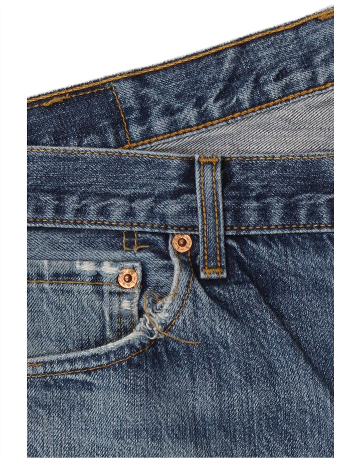 Levi's Uomo 501 Jeans dritti invecchiati W36 L30 Cotone blu