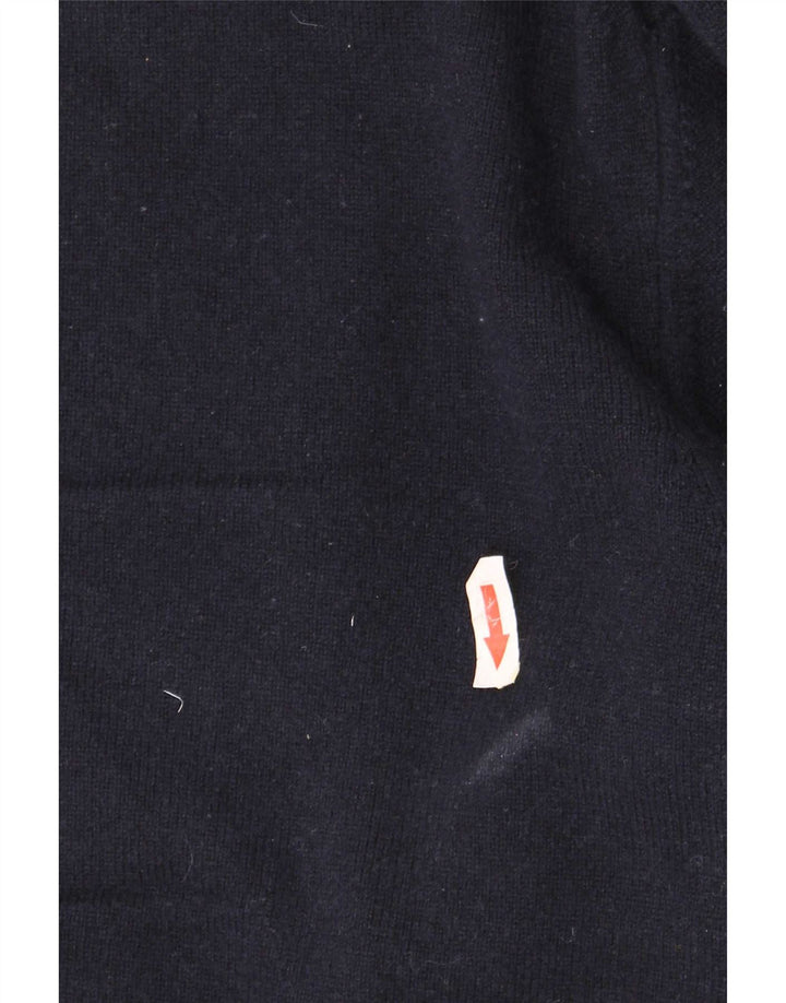 Maglione maglione girocollo da uomo Gant XL blu navy in lana d'agnello