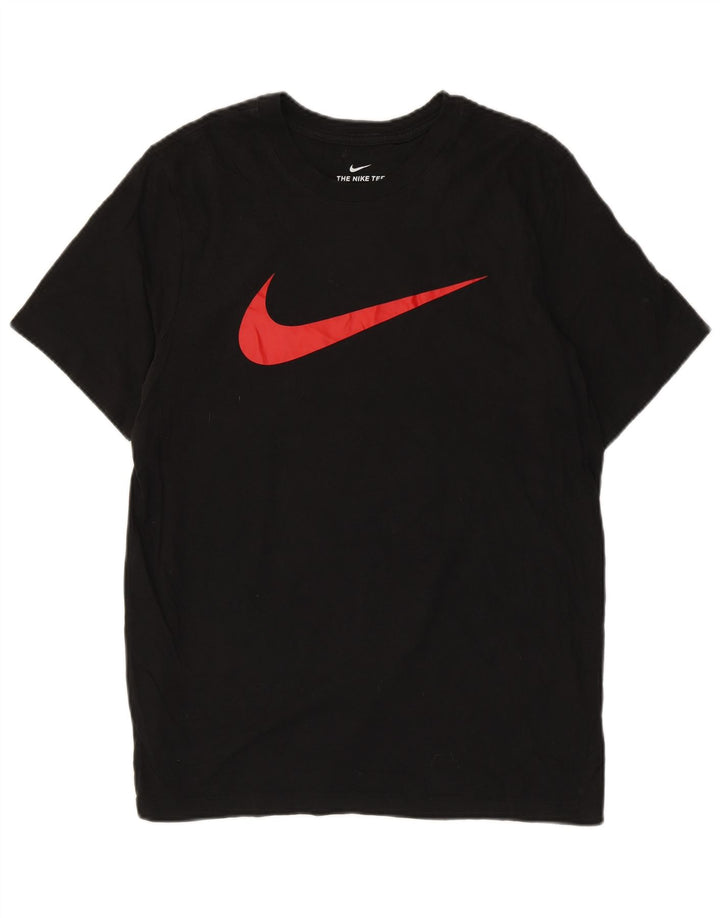 T-shirt grafica da uomo Nike Top in cotone nero medio