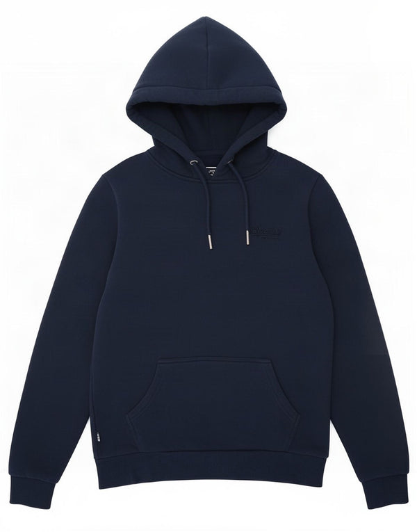 Maglione oversize con cappuccio da donna Superdry UK 8 Small Blu Navy Cotone