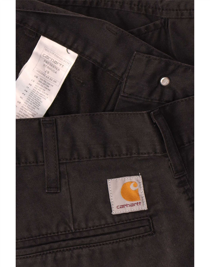 Bermuda da uomo Carhartt W29 piccolo poliestere nero