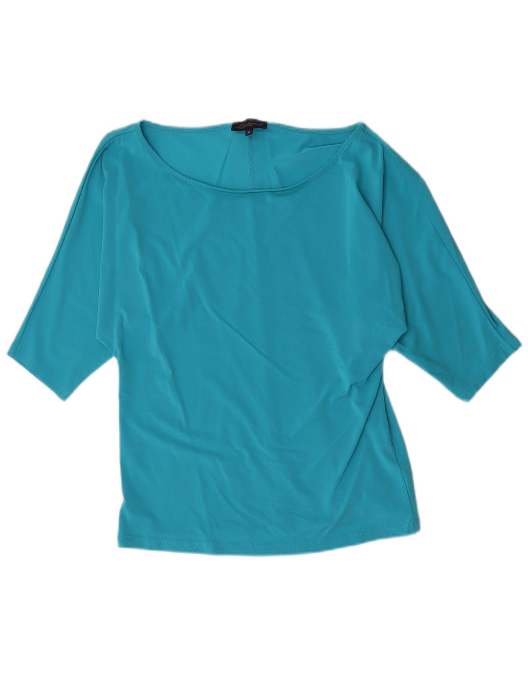 Camicetta da donna con maniche a 3/4 Luisa Spagnoli Top UK 12 Viscosa blu medio
