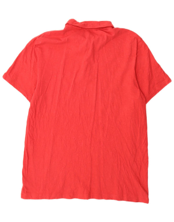 CALVIN KLEIN Polo da uomo aderente in cotone a quadri rossi grandi