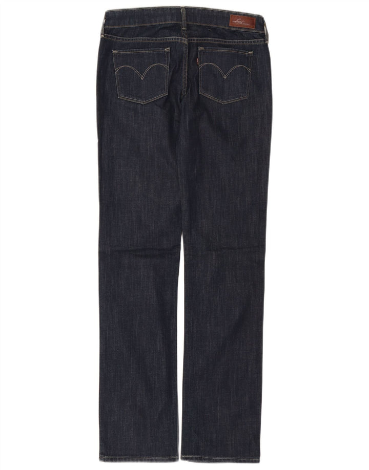 Jeans dritti con curvatura leggera da donna Levi's W26 L32 cotone blu navy
