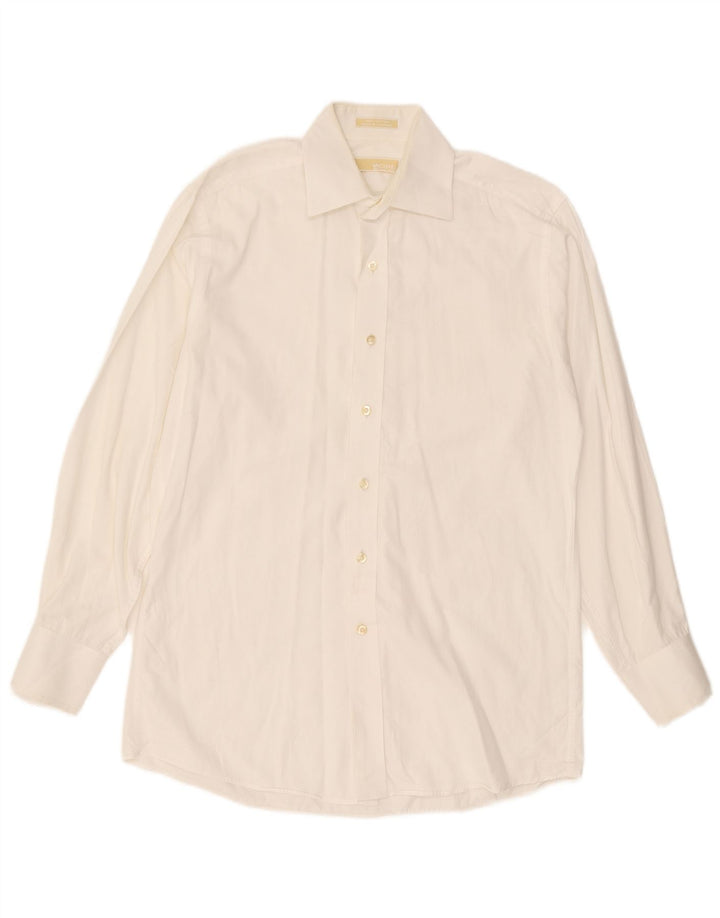 Camicia da uomo Michael Kors taglia 15 cotone bianco medio