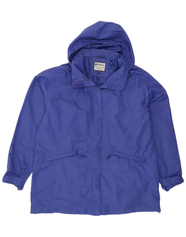 Giacca a vento con cappuccio da donna Mountain Warehouse UK 18 XL Poliestere blu