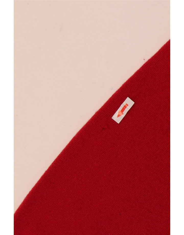 Maglione da uomo Pringle vestibilità regolare con scollo a V in lana rossa media