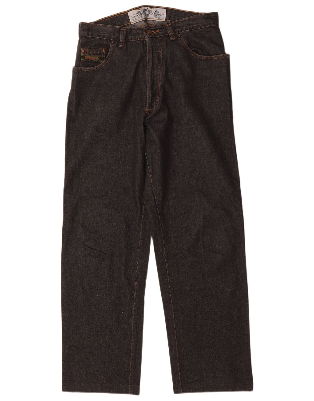 Jeans dritti da uomo Wrangler W32 L29 cotone nero