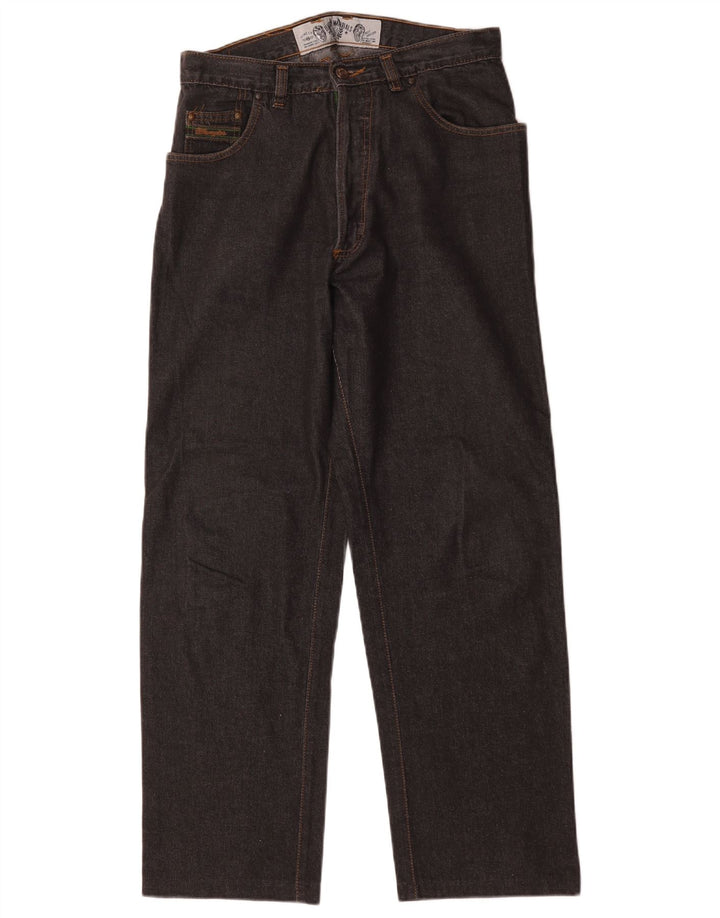 Jeans dritti da uomo Wrangler W32 L29 cotone nero