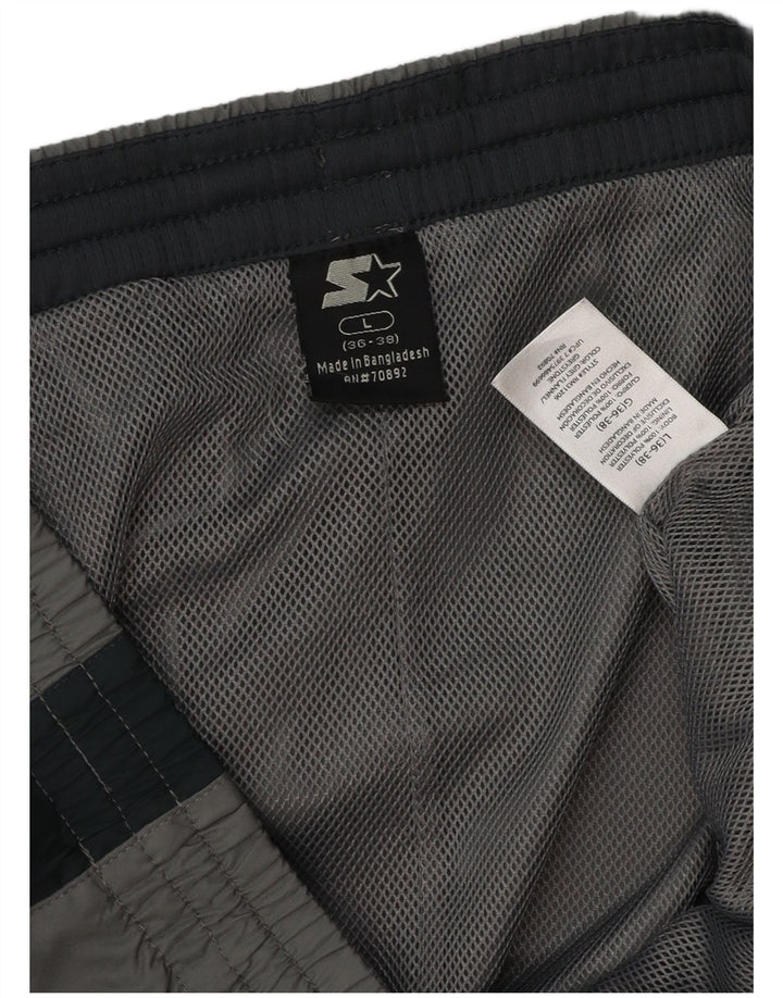 Pantaloni da tuta da uomo Starter Large in poliestere color block grigio