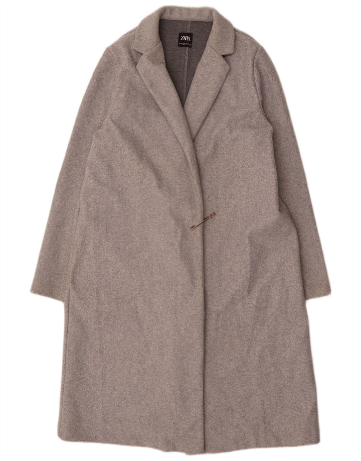Soprabito aperto da donna ZARA UK 18 XL grigio poliestere