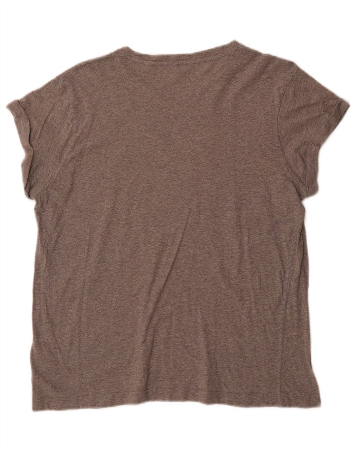 JACK WILLS Womens T-Shirt Top UK 12 Medium Grey Cotton