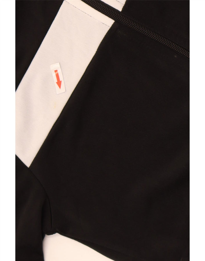 Giacca da tuta ADIDAS da ragazzo 10-11 anni in poliestere color block nero