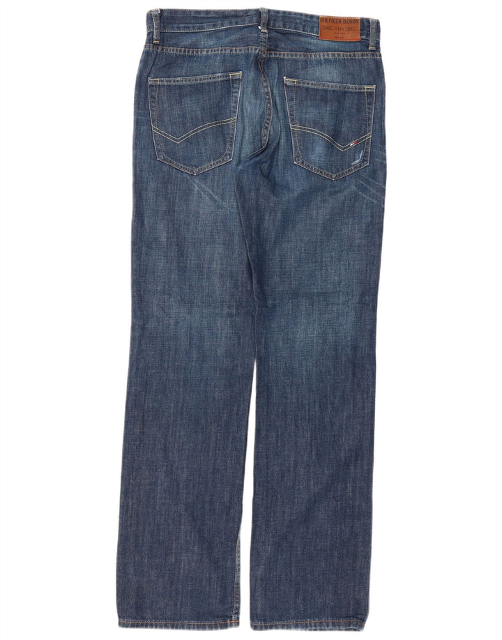 Jeans dritti da uomo Tommy Hilfiger W32 L34 cotone blu