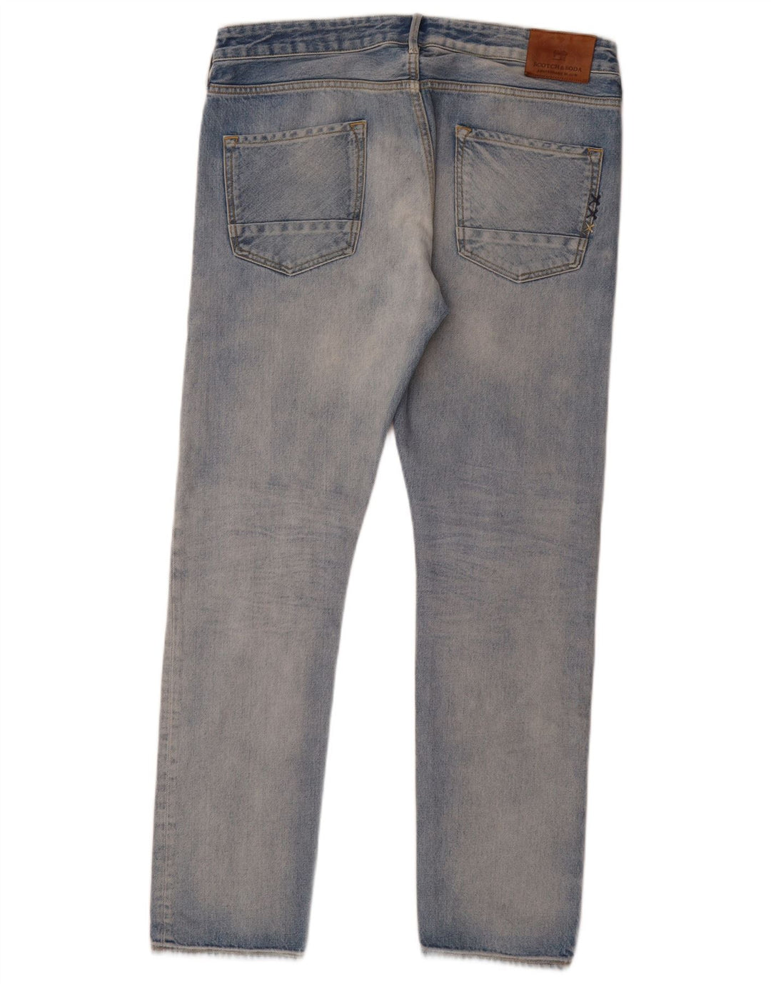 Jeans dritti da uomo SCOTCH & SODA W34 L32 cotone blu