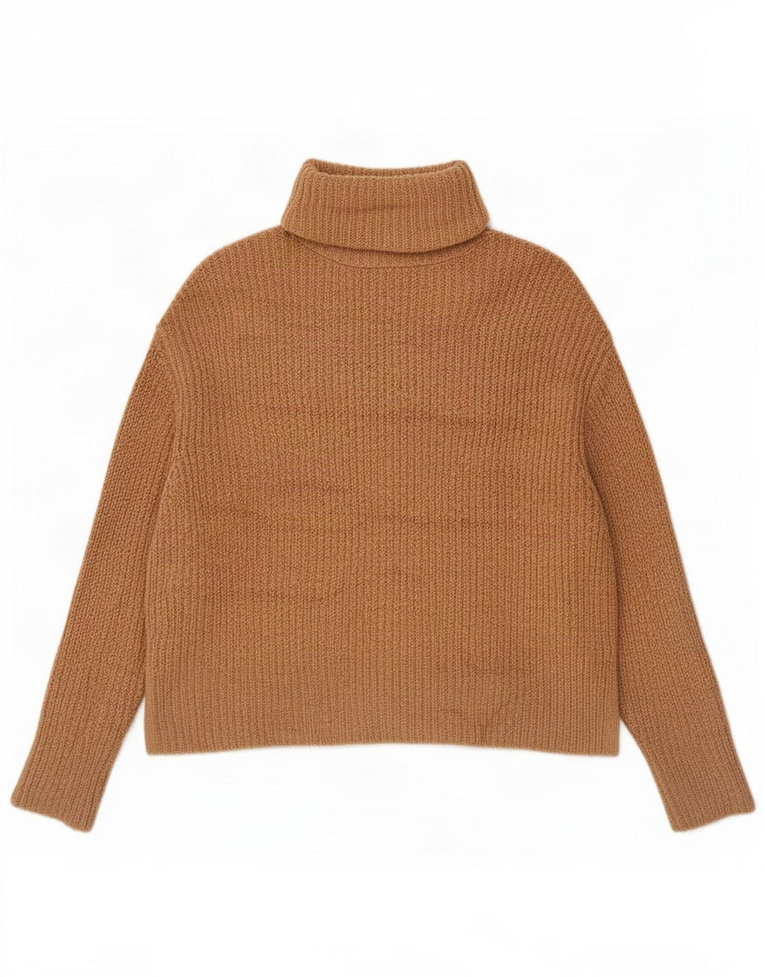 Maglione a collo alto oversize da donna Zara UK 10 piccolo acrilico beige