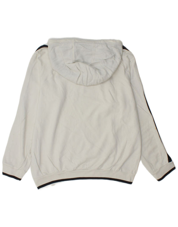 Felpa con cappuccio grafica da uomo Champion XL in cotone color block bianco