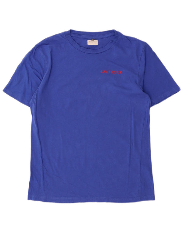 T-shirt da uomo Saltrock Top grande in cotone blu