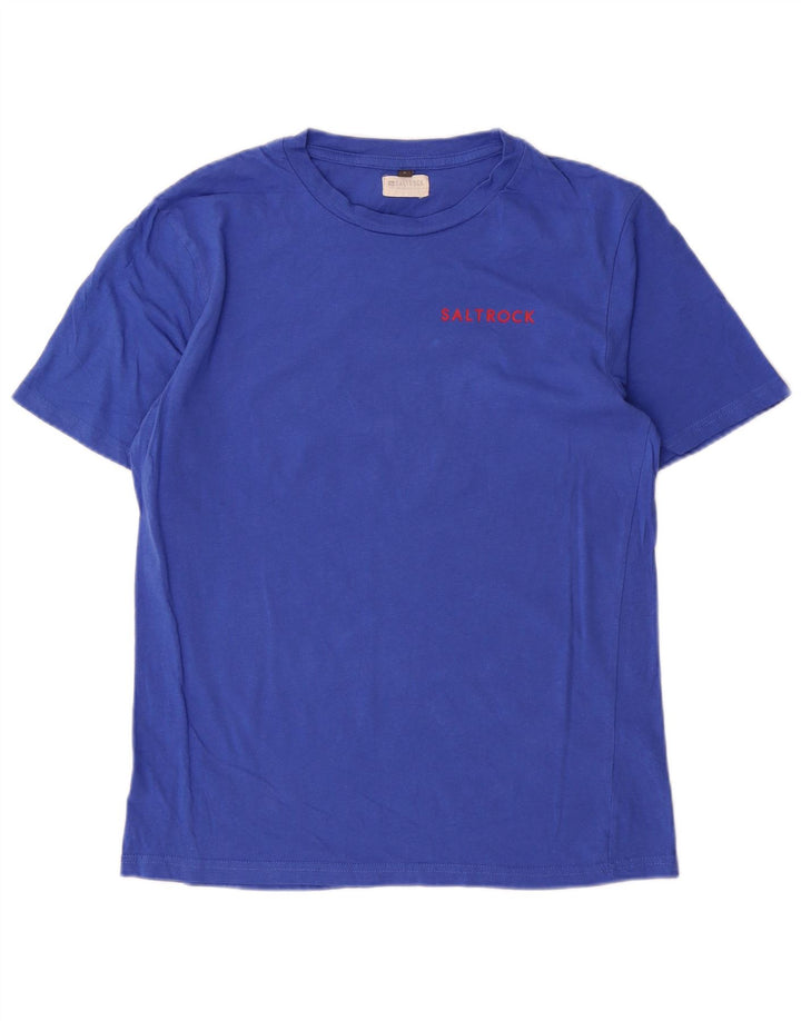 T-shirt da uomo Saltrock Top grande in cotone blu