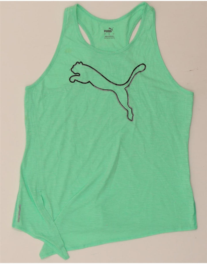 Canotta grafica da donna Puma UK 14 grande verde screziato
