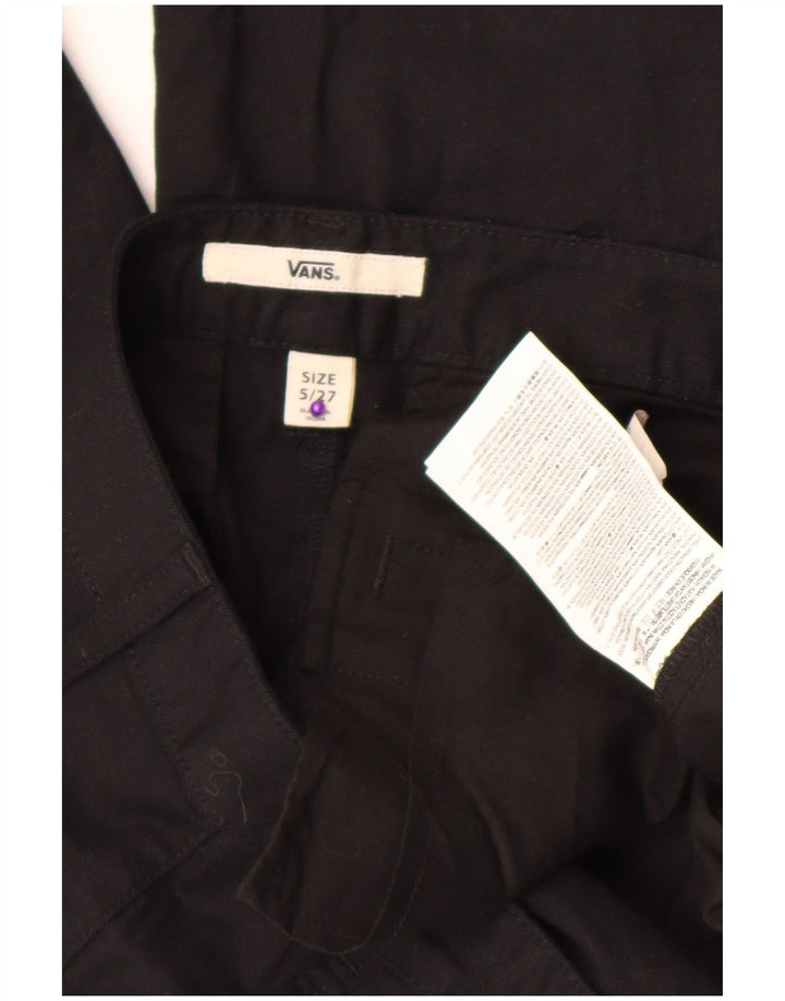 Pantaloni Capri da donna Vans US 5 Small W27 L20 cotone nero