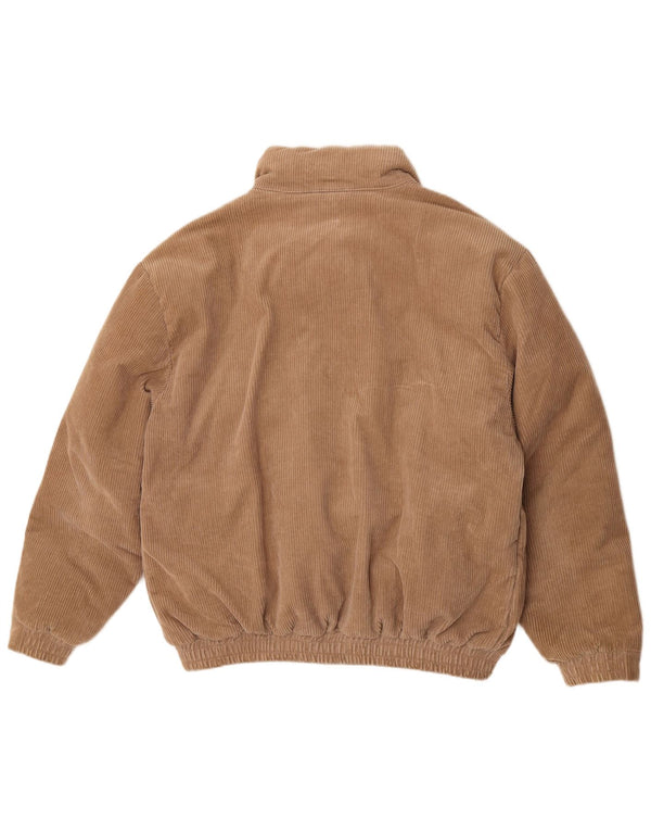 Giacca da uomo in velluto a coste dal taglio ampio Urban Outfitters UK 36 piccola in cotone beige