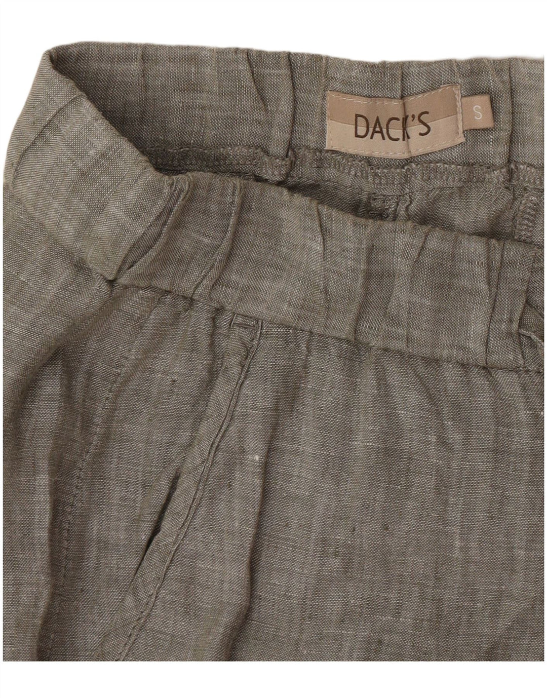 Pantaloni chino dritti da donna di Dack piccoli W27 L28 kaki