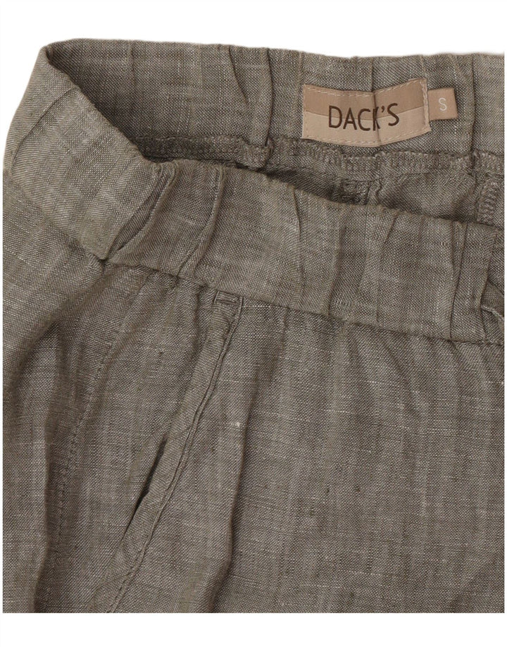 Pantaloni chino dritti da donna di Dack piccoli W27 L28 kaki