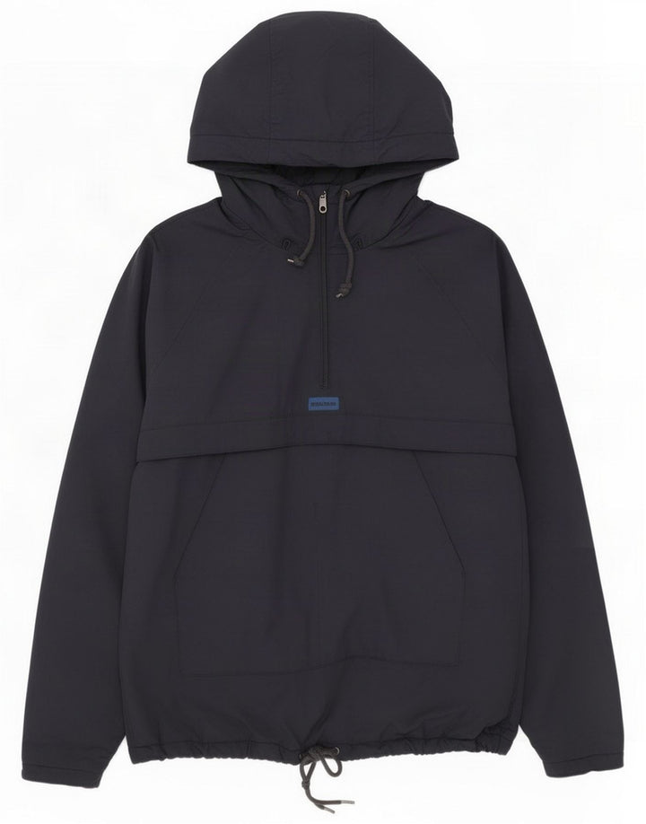Giacca anorak con cappuccio da uomo Pull & Bear UK 40 Large Blu Navy Poliestere