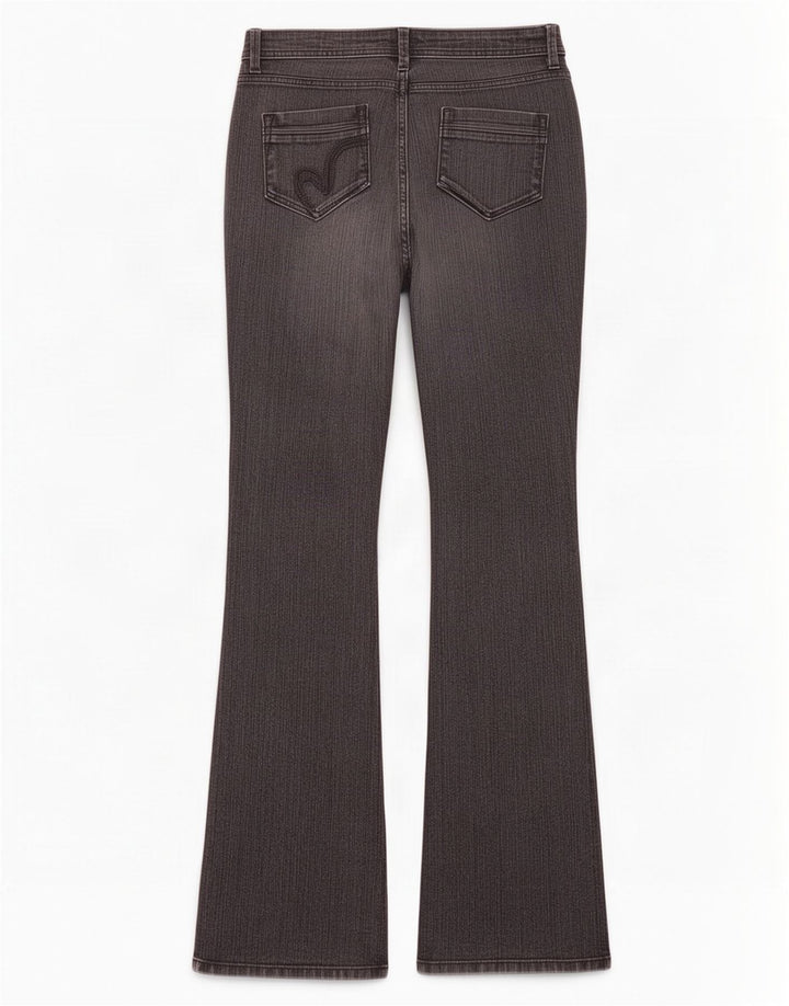 Jeans Bootcut da donna Marks & Spencer UK 12 Medio W30 L34 Cotone grigio