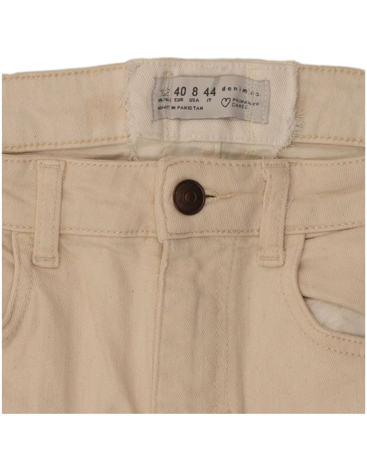 Jeans corti da donna Zara EU 40 medio W28 L25 Beige